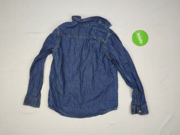 piżama pajacyk 128: Shirt 10 years, condition - Very good, pattern - Without pattern, color - Blue — 3