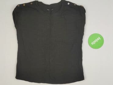 czarne t shirty damskie w serek: Sinsay, T-shirt damski, rozmiar XS — 2