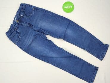 obcisłe jeansy z wysokim stanem: Jeans, Young Style, 12 years, 146/152, condition - Perfect — 2