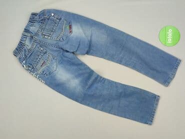 spodnie w paski cropp: Spodnie jeansowe, 10 lat, 134/140, stan - Bardzo dobry — 3