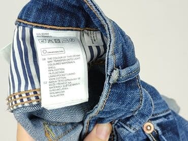 hm krótkie spodenki dzins low waist: H&M, Szorty damskie, rozmiar M — 5