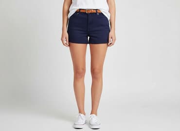 dzinsowe krótkie spodenki: H&M, Szorty damskie, rozmiar S — 6