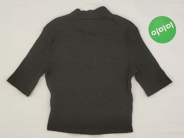 czarne t shirty i marynarka: Sinsay, Golf damski, rozmiar M — 3