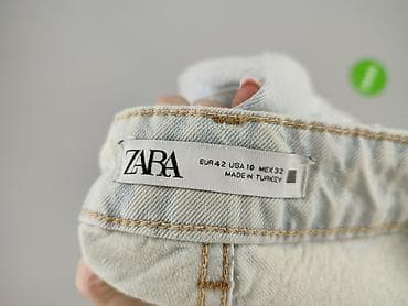 botki na platformie zara: Zara, Jeansy damskie, rozmiar XL — 5