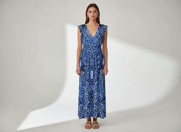 sukienki maxi na wesele niebieska: Indiska, Sukienka damska, rozmiar S — 6