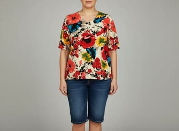 bluzka w kwiaty new yorker: Bluzka damska, rozmiar S — 6