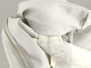 biale szerokie jeansy: Chinosy dla mężczyzn, rozmiar L — 4