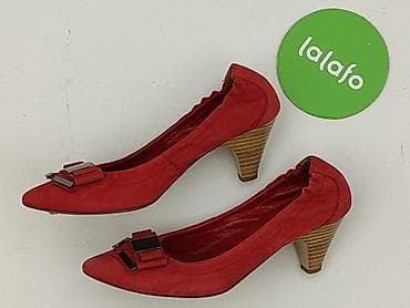 szpicu: Czerwone czółenka QUAZI na obcasie - Marka: QUAZI - Rozmiar: 36 — 3