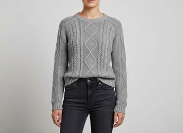 sweter kopertowy wiązany zara: Zara, Sweter damski, rozmiar L — 6