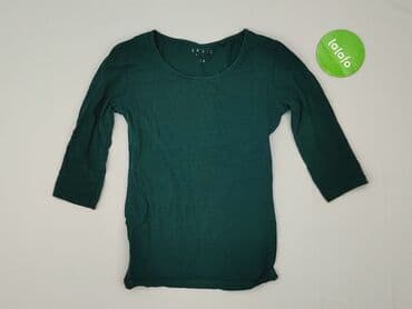 szmaragdowa bluzki damskie: Basic, Bluzka damska, rozmiar XS — 2