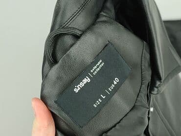 koszulka w panterkę sinsay: Sinsay, Kurtka skórzana damska, L — 5