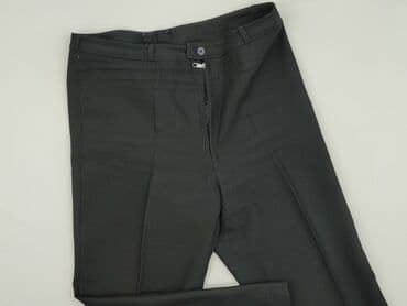 czarne spodnie materiałowe: Spodnie materiałowe damskie, rozmiar 4XL — 1