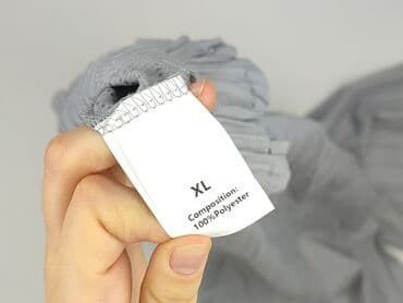 majtki do stroju kąpielowego wysoki stan: Spodnie materiałowe damskie, rozmiar XL — 5