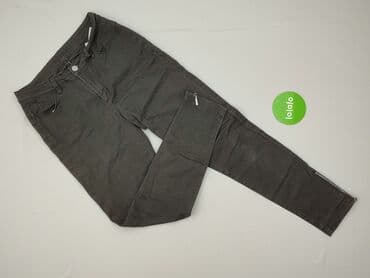 szare szerokie jeansy: Jeansy damskie, rozmiar S — 2