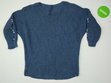 sweter w chmurki reserved: Sweter damski, rozmiar One size — 2