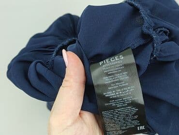 niebieskie sukienki plus size: Pieces, Bluzka damska, rozmiar M — 4
