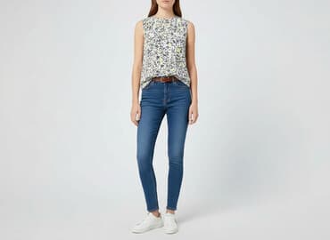 żółte bluzki z krótkim rękawem: M&S Collection, Bluzka damska, rozmiar M — 7