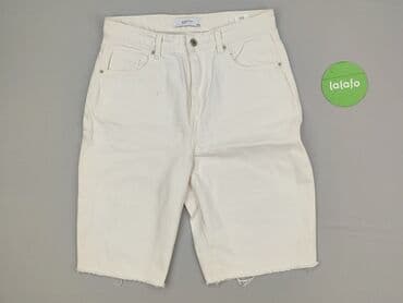 spodnie z wysokim stanem dla niskich: Denim, Szorty damskie, M — 2