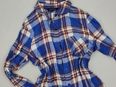 koszula w bialo niebieska krate damska: Peacocks, Women`s shirt, size M — 2