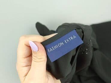 czarne obcisła bluzki z długim rękawem: Fashion, Жіноча блуза, розмір 5XL — 6