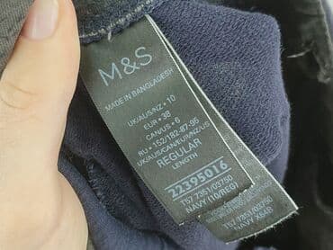 joggery bawełniane damskie: Marks & Spencer, Material trousers for women, size M (EU 38) — 5