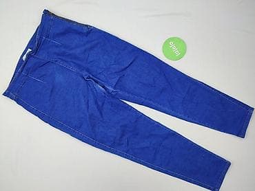 cropped blue jeans: PULL&BEAR, Legginsy Eleganckie damskie, rozmiar XL — 2