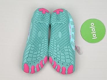 bocci buty: Buty damskie barefoot/wodne – turkusowe z różowymi akcentami - Typ — 3