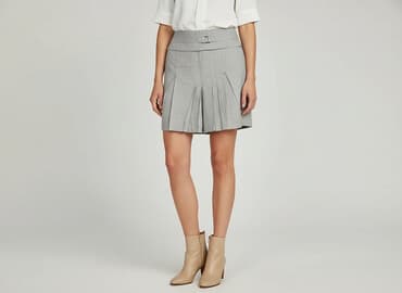 plisowane spódnice szara: Spódnica damska, rozmiar S — 1