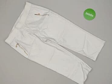 joggery czarne damskie: Spodnie 3/4 damskie, rozmiar L — 2