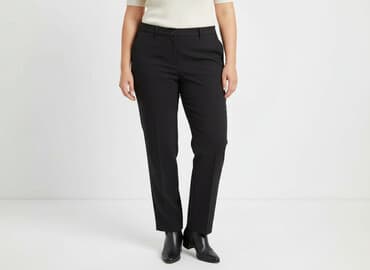 długie spodnie damskie dla wysokich: TONI, Spodnie materiałowe damskie, rozmiar 2XL — 7