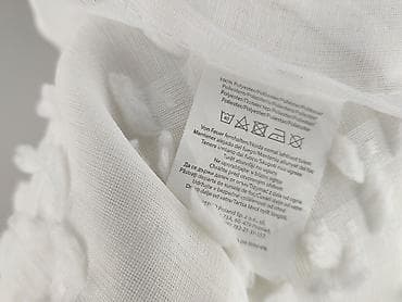 Lustra: Biała firana z dekoracyjną fakturą - Materiał: 100% poliester (metka — 4