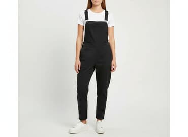 czarne sukienki na wesele dla puszystych: H&M, Kombinezon damski, rozmiar M — 6