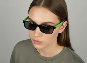 lil peep czapka: Okulary, Przeciwsłoneczne, Prostokątne kształt, stan - Bardzo dobry — 1