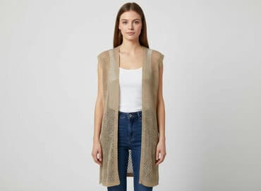 szyfonowa narzutka: Kardigan damski, rozmiar One size — 5