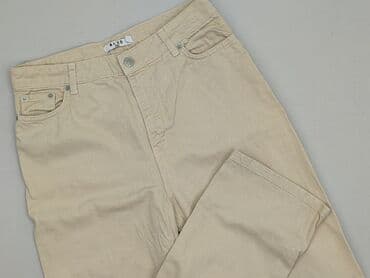 jeansy damskie podarte: NA-KD, Material trousers for women, size S (EU 36) — 1