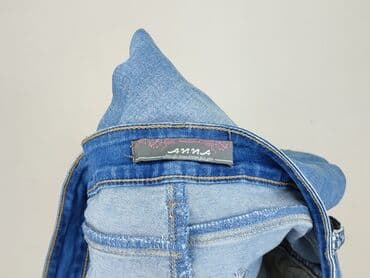 jeansy cropped damskie: Denim, Spodnie 3/4 damskie, rozmiar L — 4
