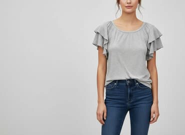 t shirty z rękawem do łokcia: T-shirt damski, rozmiar M — 1