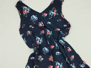 niebieska sukienka w kwiaty na wesele: Sukienka damska, rozmiar S — 2