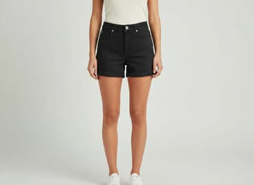 spodenki jeansowe z wysokim stanem pull and bear: House of Denim, Szorty damskie, rozmiar M — 6