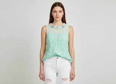 koronkowy top pod marynarkę: Drôle de Copine, Bluzka damska, rozmiar S — 7