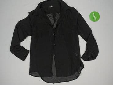 czarne bluzki z przezroczystymi rękawami: Koszula damska, rozmiar L — 3