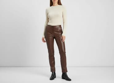 koszula damska z eko skóry: NLY Trend, Material trousers for women, size XS — 1