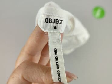 biała jedwabna bluzka damska: Object, Bluzka damska, rozmiar S — 4