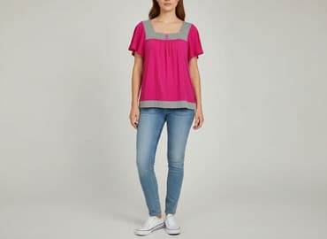 bluzka z marszczeniem po bokach: Жіноча блуза, розмір S на lalafo.pl — 1 bluzka z marszczeniem po bokach: Жіноча блуза, розмір S — 1