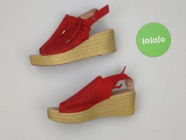 lasocki kozaki na koturnie: Sandały damskie, 39 — 3