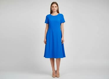 błekitna sukienki: Sukienka damska, rozmiar S — 5