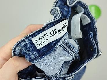 dresy croop: Spodnie jeansowe, DenimCo, 3-4 lat, 104, stan - Idealny — 4