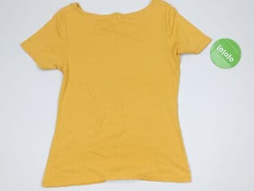 bluzki bawełniane dekolt łódka: Ulubione, T-shirt damski, rozmiar M — 4