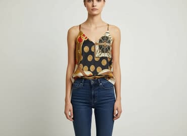 koszulki bez rękawów damskie versace: Women's blouse, size M — 1