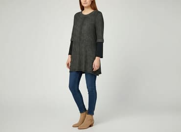 bluzki z golfem: Qed London, Tunika damska, rozmiar M — 7